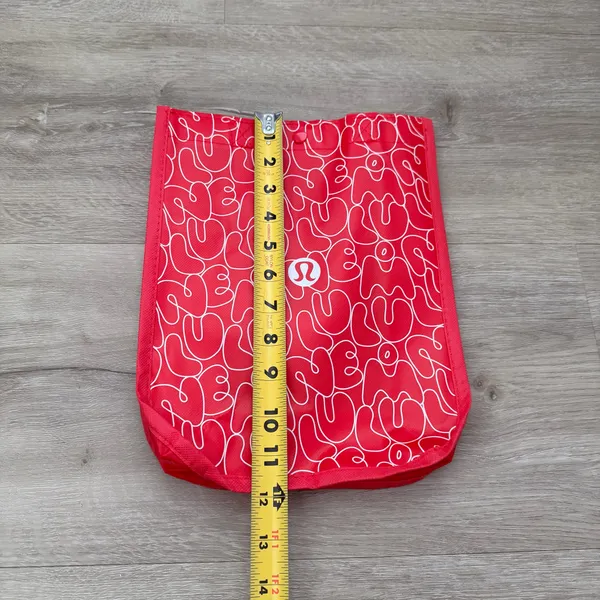 Lululemon Red Reusable Tote Bag - Image 5