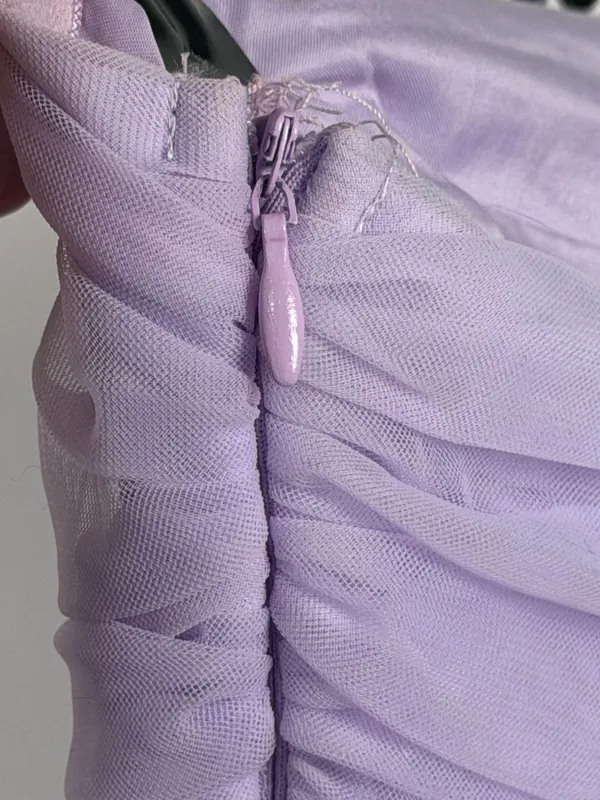 Beginning Boutique Birthday Girl Lilac Strapless Ruffled Mini Party Dress - Image 5