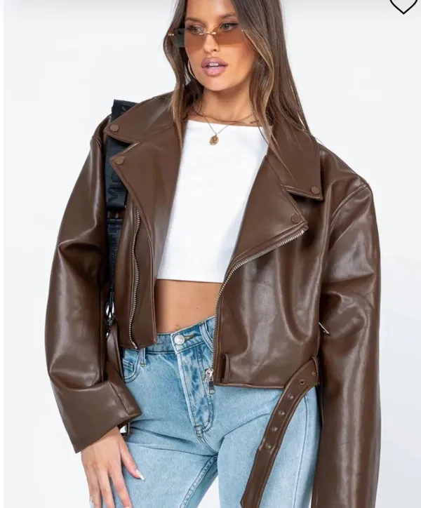 Princess Polly Leather Jacket - Image 3