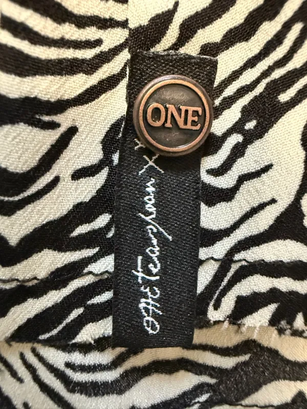OneTeaspoon Interference Zebra Print Peplum Cami Tank NWT XS Y2K - Image 11