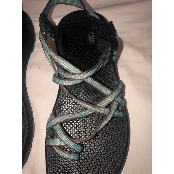 Chaco ZX/2 Classic Sandals Womens Size 10 Blue Brown Adjustable Gorp Outdoors - Image 2