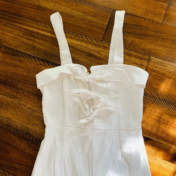 $165 Clayton x Revolve Darcie jumpsuit in white S - Image 12