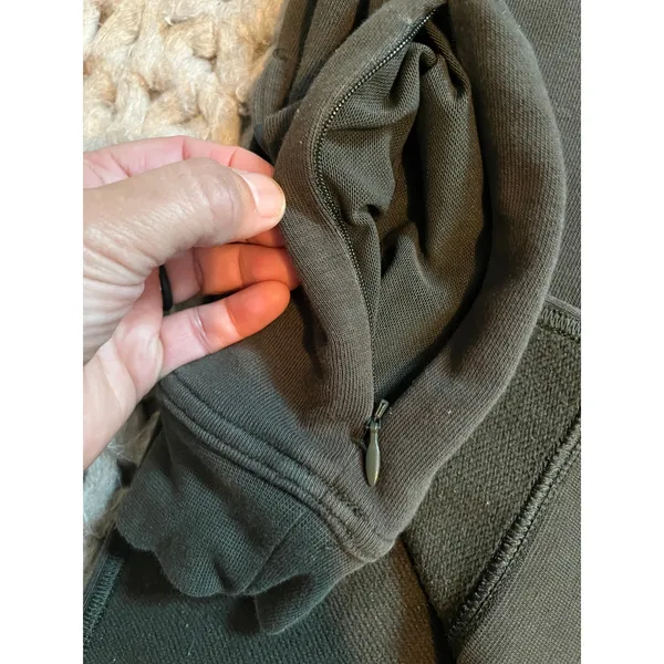 Nike pullover over sweatshirt army green size xs - Image 3