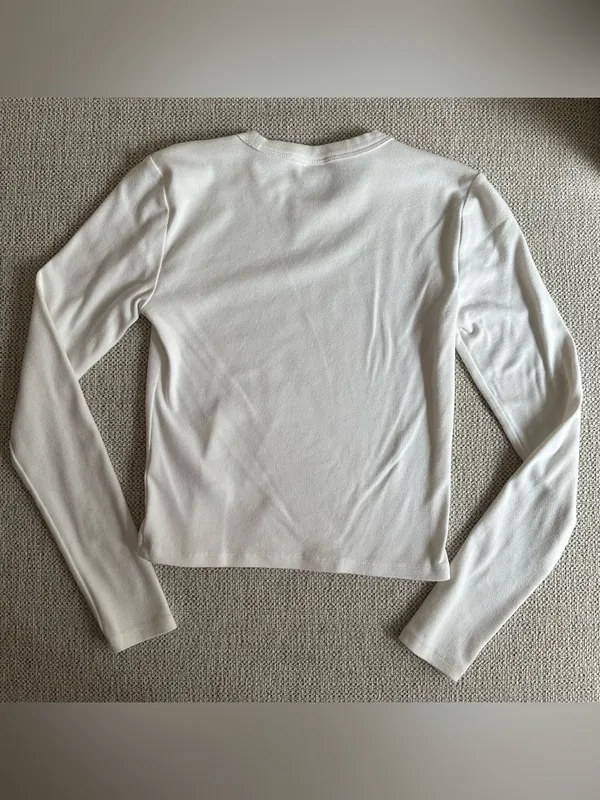 ARITZIA Sunday Best White Long Sleeve - Image 4