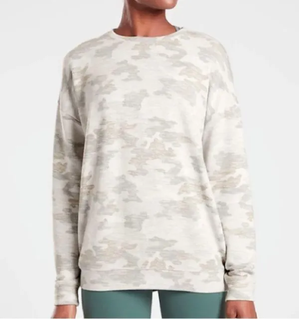 Athleta Pure Luxe Camo Printed Sweatshirt - Image 2