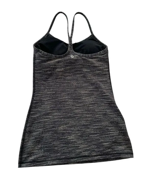 Lululemon Power Y Athletic Tank Luon Wee Are From Space Black Cashew Size 4 - Image 6