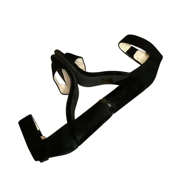 Jeffrey Campbell Lindsay Black Suede Heeled Sandals With Ankle Strap 5 Classic - Image 11