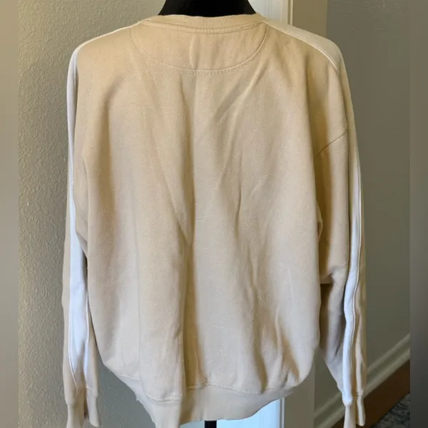PINK Victoria’s Secret “Ivy” Fleece Tan/ Beige Sweatshirt - Image 3