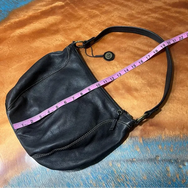 The Sak dark brown Leather Shoulder Bag - Image 8