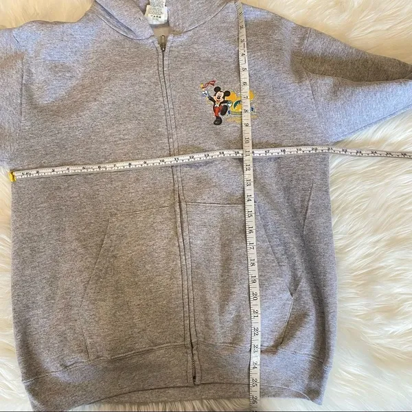 DISNEY Y2K 50TH ANNIVERSARY HOODIE sweatshirt full zip‎ small 2005 Vintage - Image 9