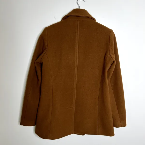 Old Navy Wool Brown Button Peacoat - Image 5