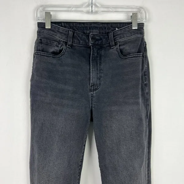 Stretch Mom Jean Black Wash Size 2 EUC T2788 - Image 2