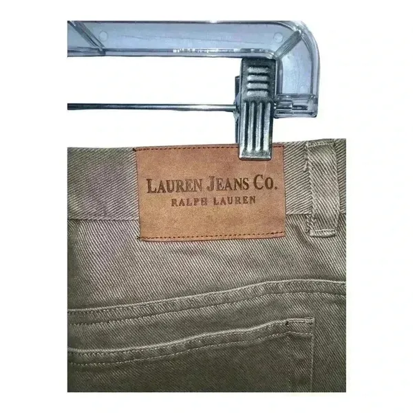 Lauren Ralph Lauren Womens Tan‎ Straight Jeans, Size 12 - Image 5