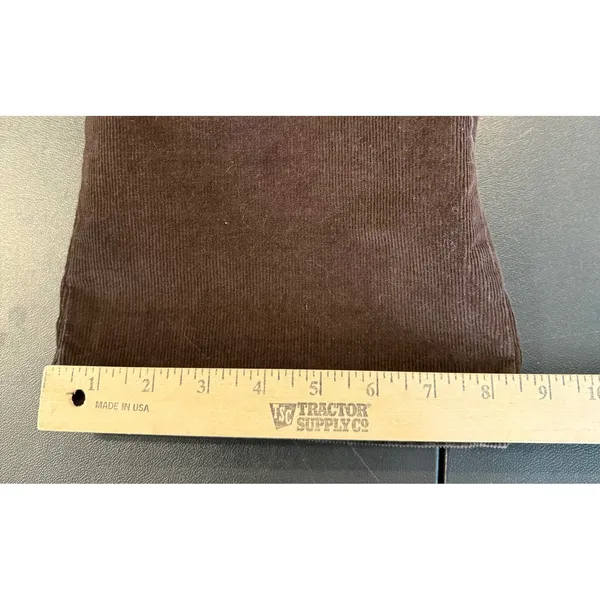 St. Johns Bay 8 Petite Corduroy Pants Brown‎ Straight Leg Button Flap Pocket - Image 8