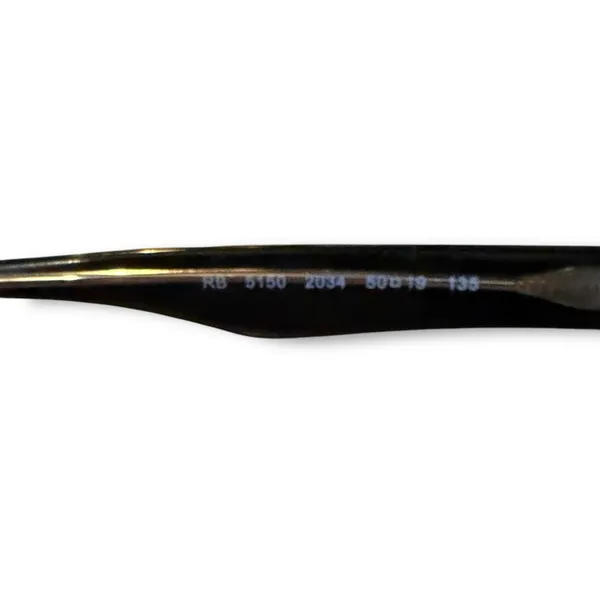 Ray-Ban Eyeglasses‎ Frames RB51502034 Polished Black On Transparent Rectangle - Image 7