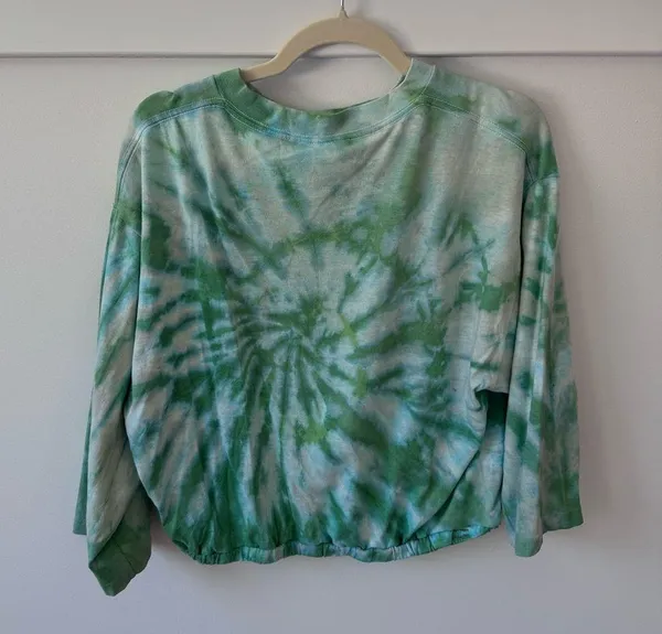 Philadelphia Eagles Reworked Tie Dye Long Sleeved Top Size Medium Vintage - Image 4