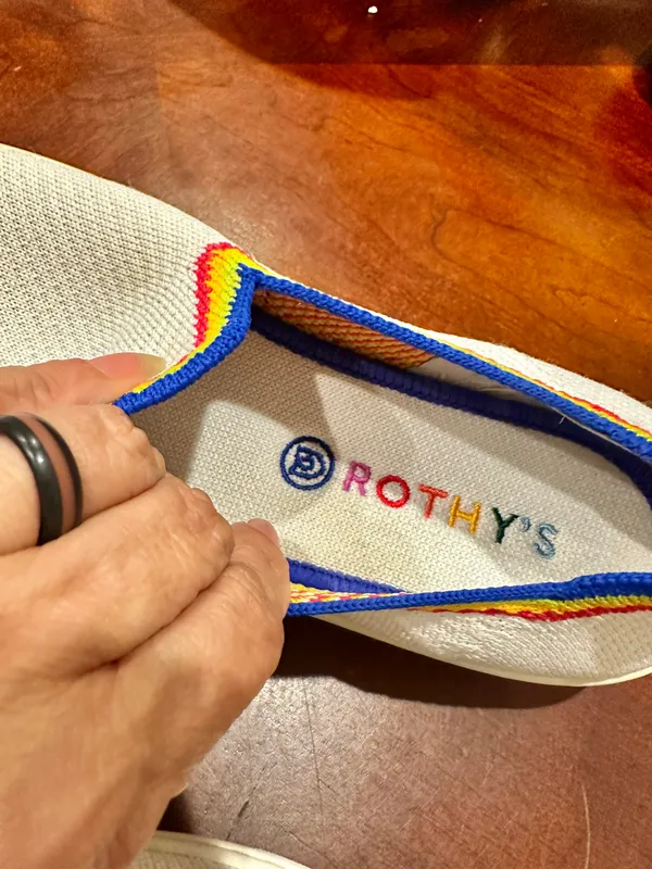 Rothy's White Sneakers. Size 7.5 - Image 6