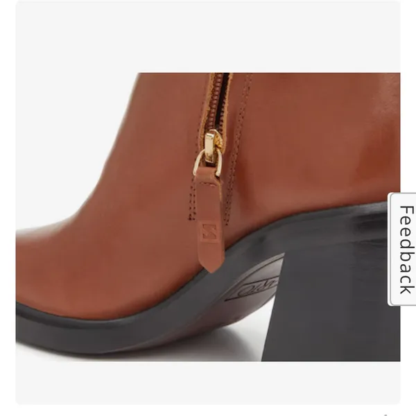 New! Franco Sarto‎ Paula Stacked Block Heel Bootie Sz 9 $180 - Image 5