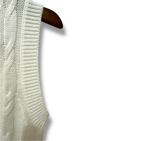 224 No Comment | NWOT Cable Knit Cropped Sweater Vest (Size M) - 3/$15 - Image 8