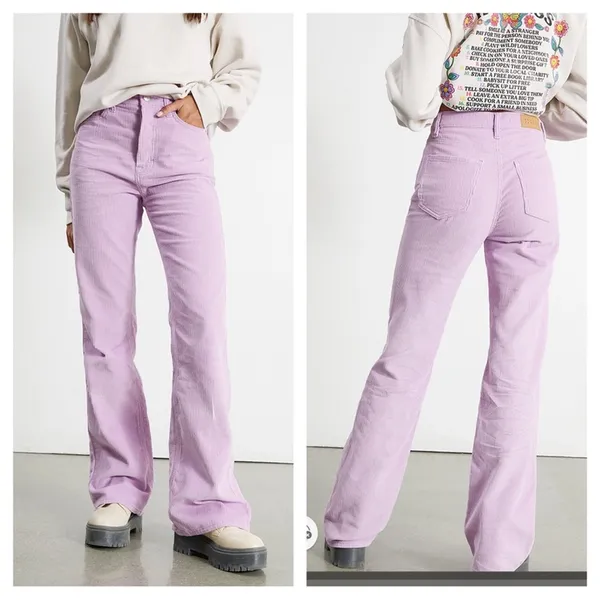 Pacsun Lilac corduroy high waist flare jeans - Image 2