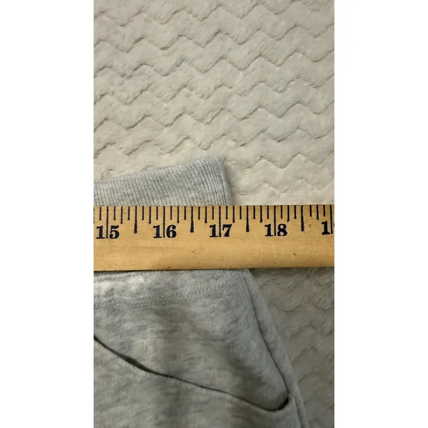 Hollister Womens Fleece Mini Skort Heather Gray Drawstring Pockets Size L - Image 6