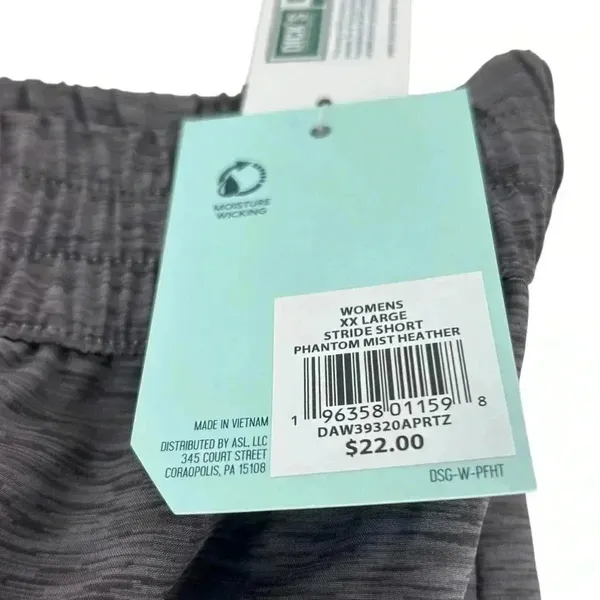 Dsg Shorts Womens Xxl Stride Phantom Mist Heather Athletic Activewear Run - Image 2