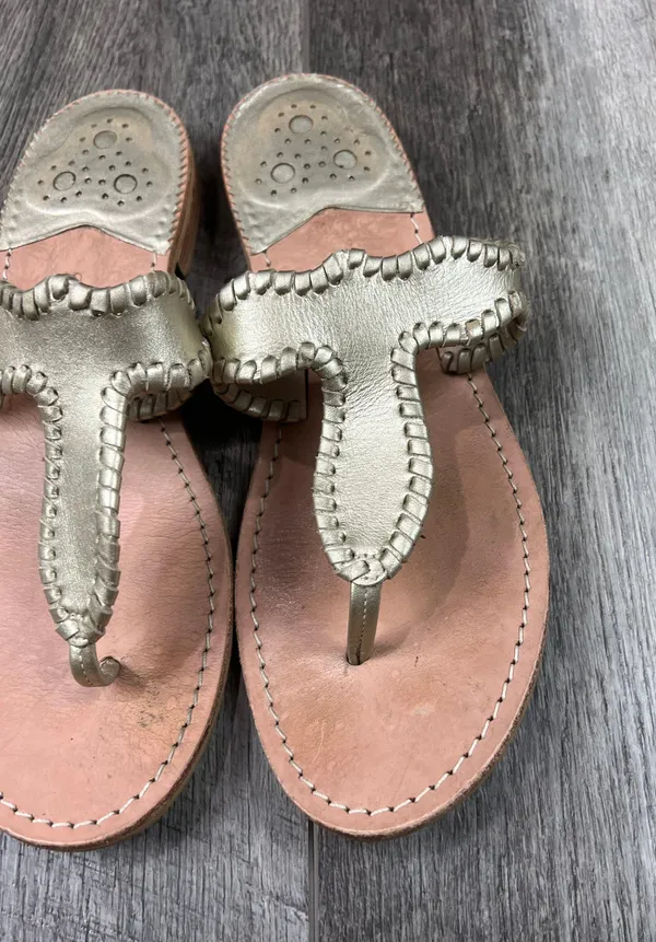 Jack Rogers Gold Sandals - Image 8