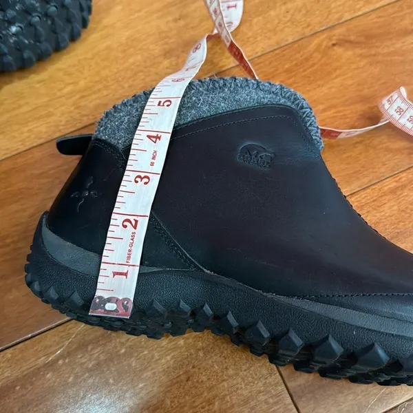 Sorel‎ Black Leather Joliette Thinsulate Waterproof Ankle Boots Size 8 - Image 11