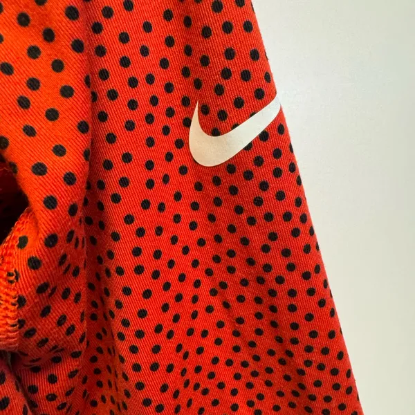 Nike Red and Black‎ Dotted Half-Zip Top. Nike pro dri fit. - Image 5