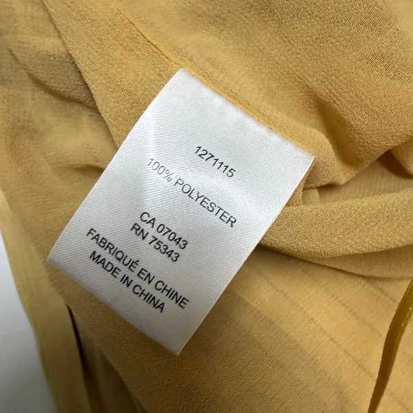 Joie‎ Womens Gold One Shoulder Pleated Top Small NEW - Image 8