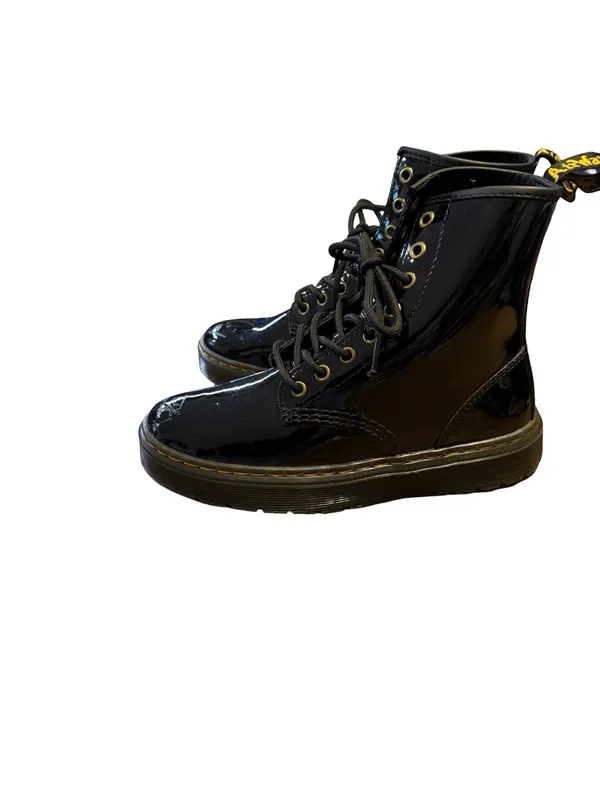 ✨Dr‎ Martens Zavala Patent Leather Combat Boots Black US 7✨ - Image 4