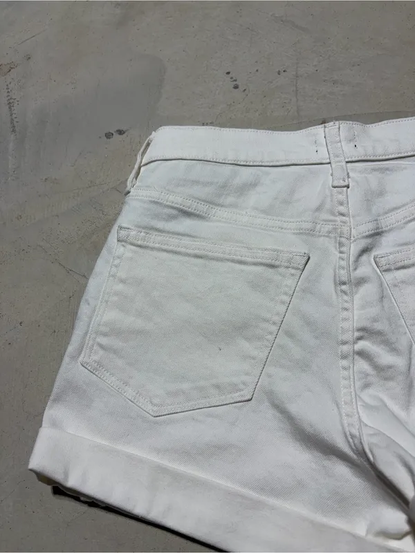 J. Crew White Women’s Rolled-Hem Denim Shorts NWT MSRP$60 25 - Image 7