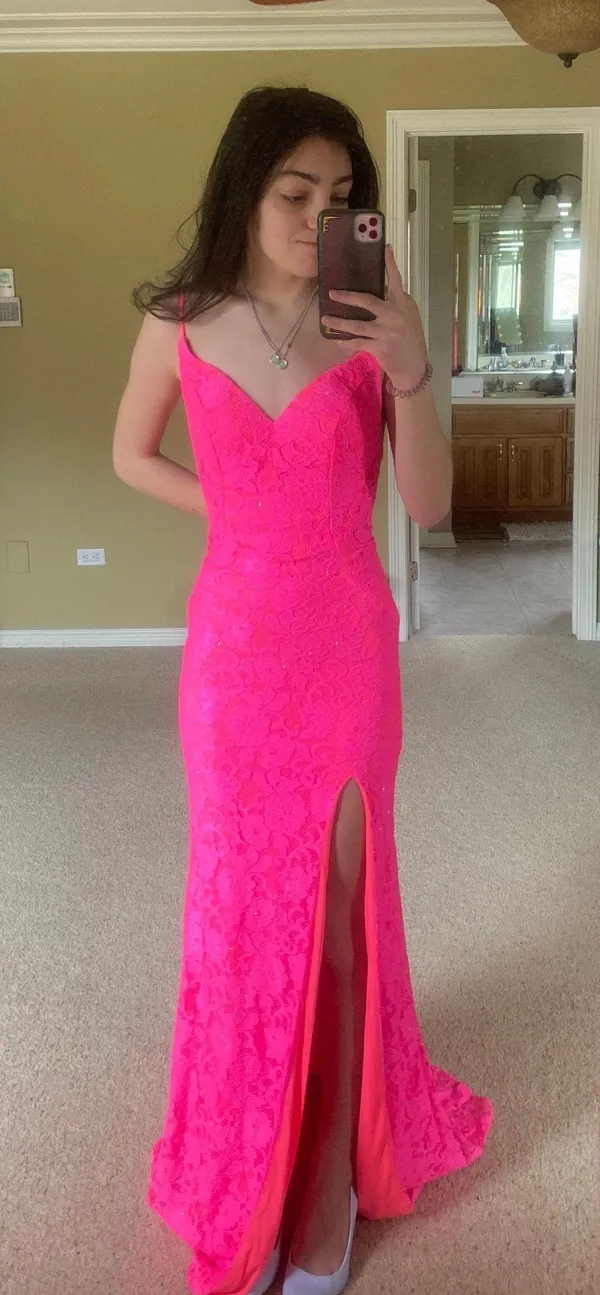 La Femme Pink Long Prom Dress - Image 5