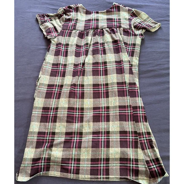 Secret Treasures Womens Purple Plaid Lace Trim Nightgown Sleep Dress XL 16-18 - Image 12