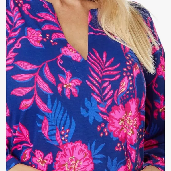 Lilly Pulitzer Cath 3/4 Sleeve Dress M NWT Never Ending Summer 100% cotton - Image 2
