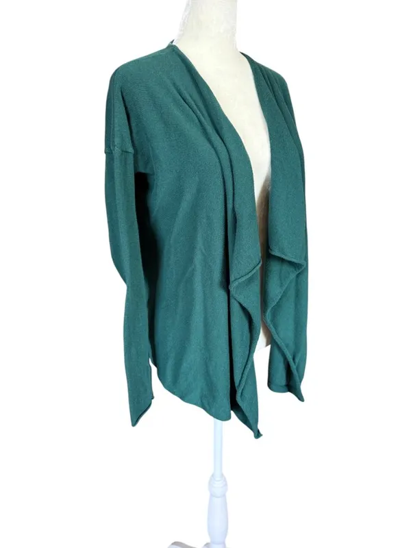 Old Navy women's green long sleeve open cardigan sweater size medium - Image 2