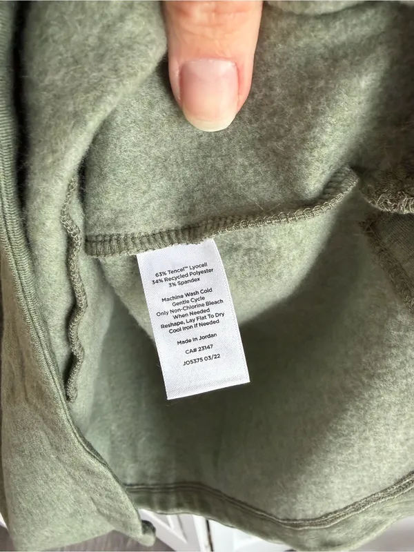 Haven Well Within Sage Cowl Neck Fleece Hoodie‎ XS - Image 3