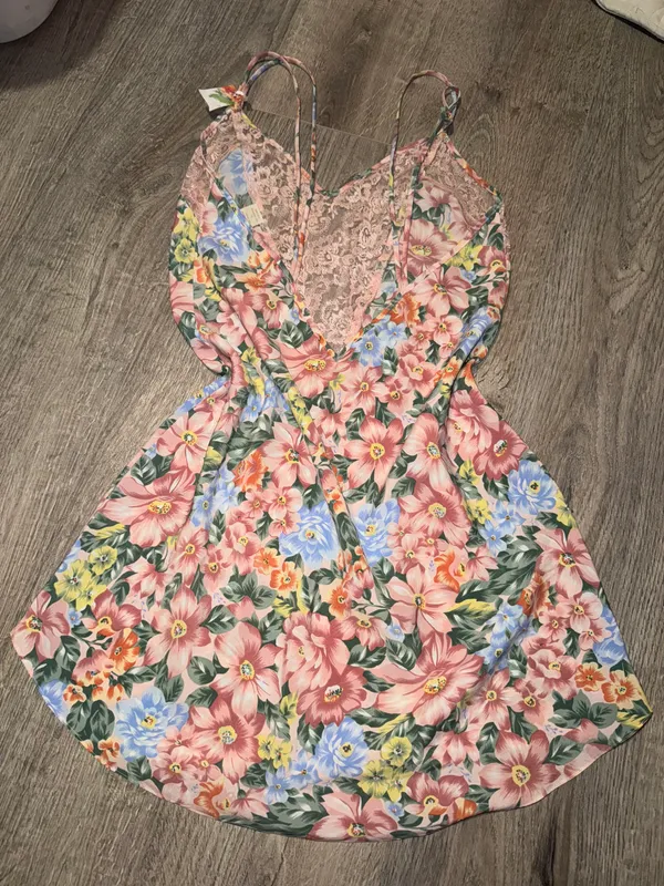 Victoria’s Secret vintage 90’s gold label floral lace slip dress - Image 5