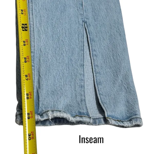 Abercrombie & Fitch 90s Straight Ultra‎ High Rise Denim Light Blue Capsule 6/28 - Image 11