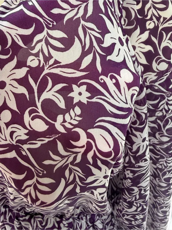 Maje Ronirique Maxi Dress Women's Purple midi‎ dress unicorn floral XL - Image 7