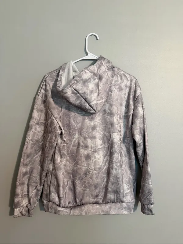SHEIN Light Gray Camo Hoodie - Image 2