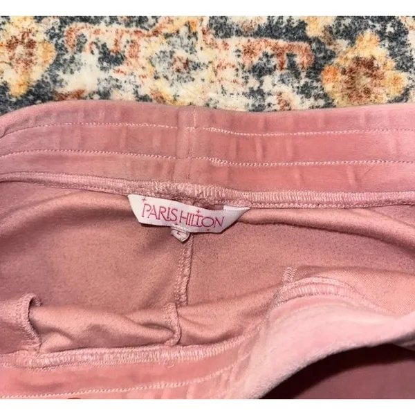 Paris Hilton pink jumpsuit rhinestone sweatpants - Image 3
