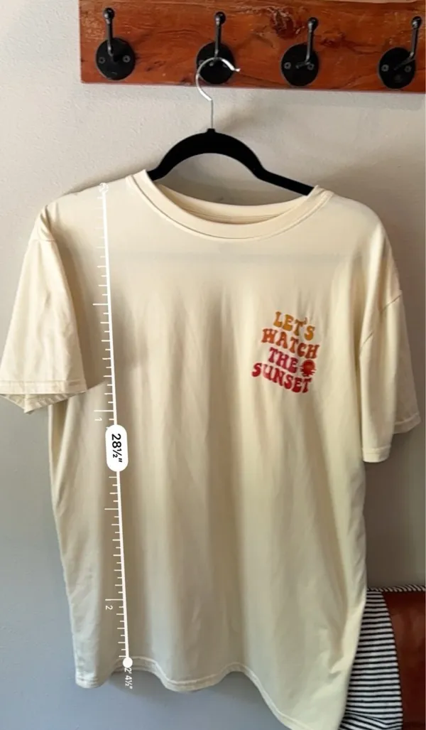 Let’s Watch The Sunset Short Sleeve Graphic Tee XS - Image 8