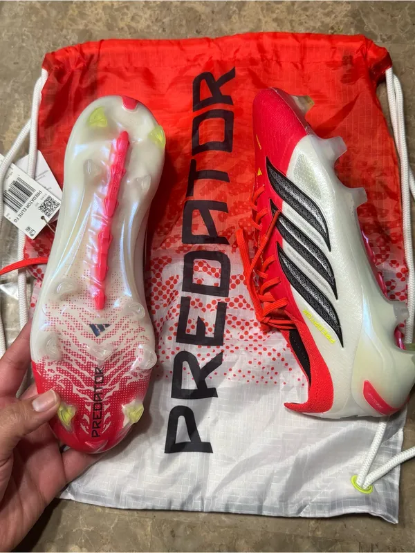 New adidas Predator Elite Fold-Over Tongue Firm Ground Soccer Cleats. - Image 13