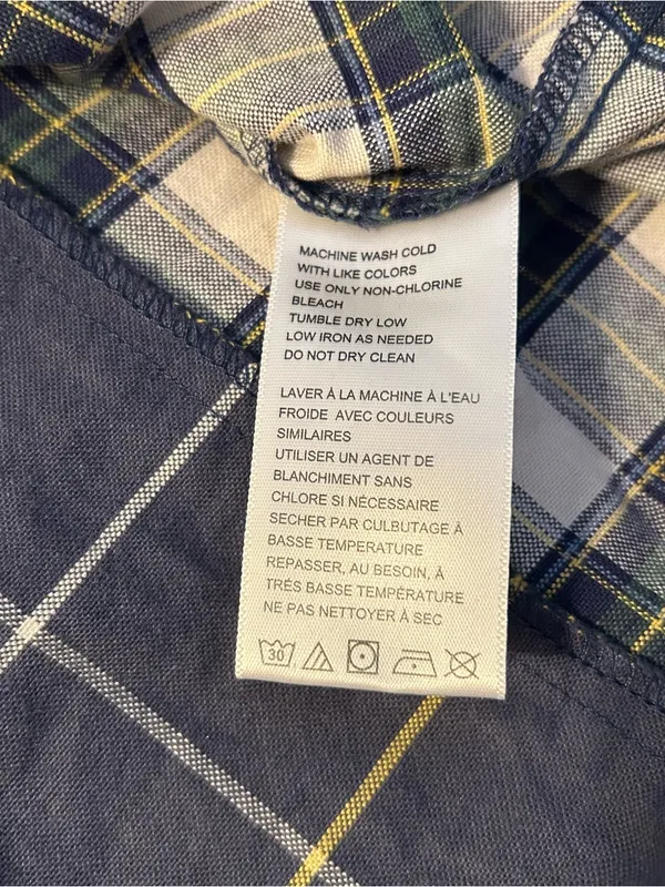BDG Urban Outfitters Robbie Spliced Plaid Flannel button down shirt oversized L - Image 7