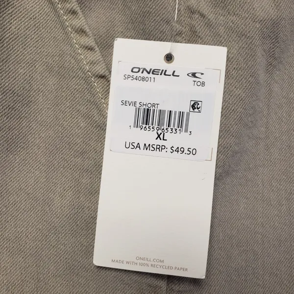 O'Neill Women's 100% Cotton Stevie Shorts in Simply Taupe size XL NWT - Image 9