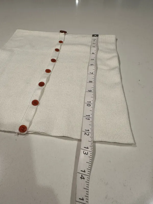 Button Tube Top White - Image 3