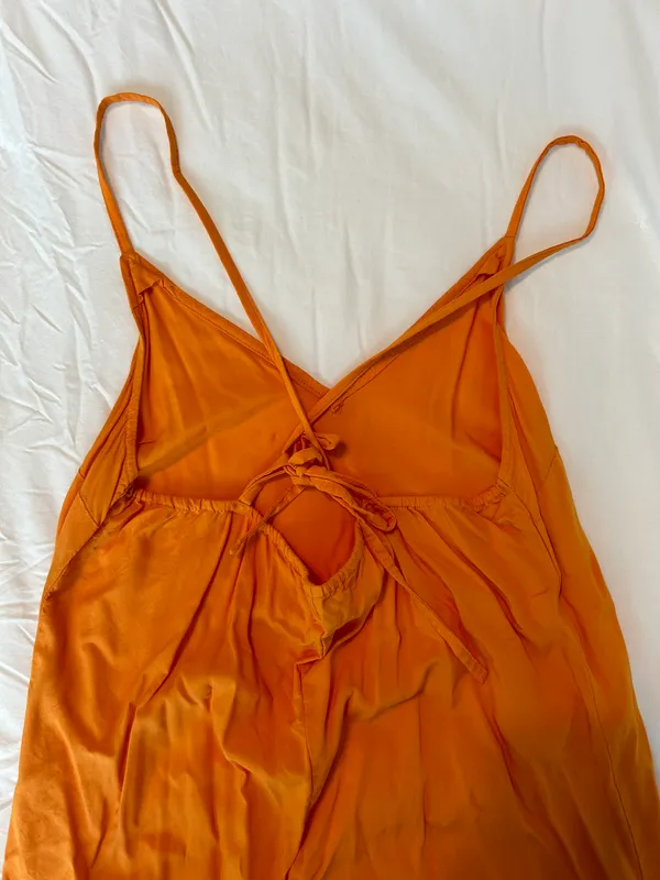 Old Navy Orange Maxi Dress - Image 4