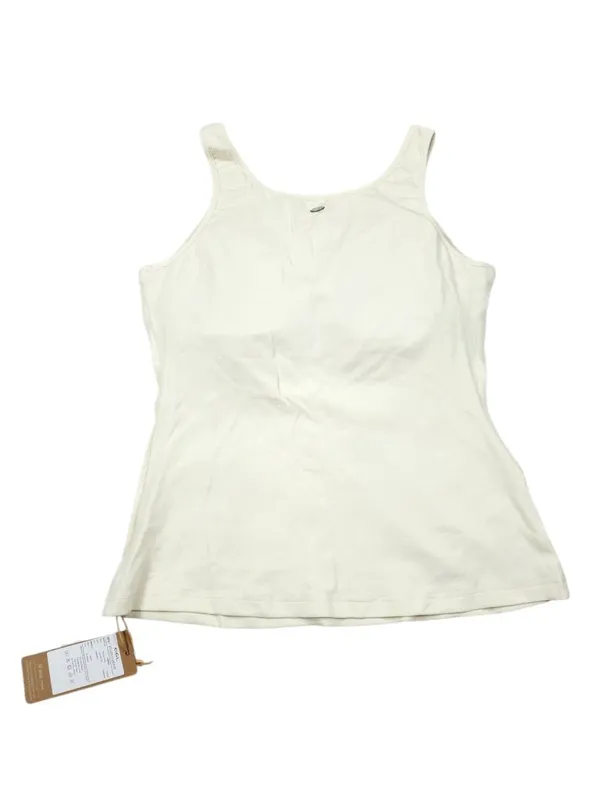 OGL Cotton Lyocell U-Neck Bra Tank Top Brami Ivory Women's Size XL - Image 3