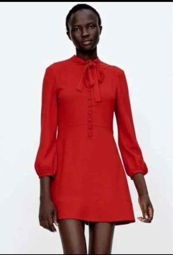 Zara red dress - Image 3